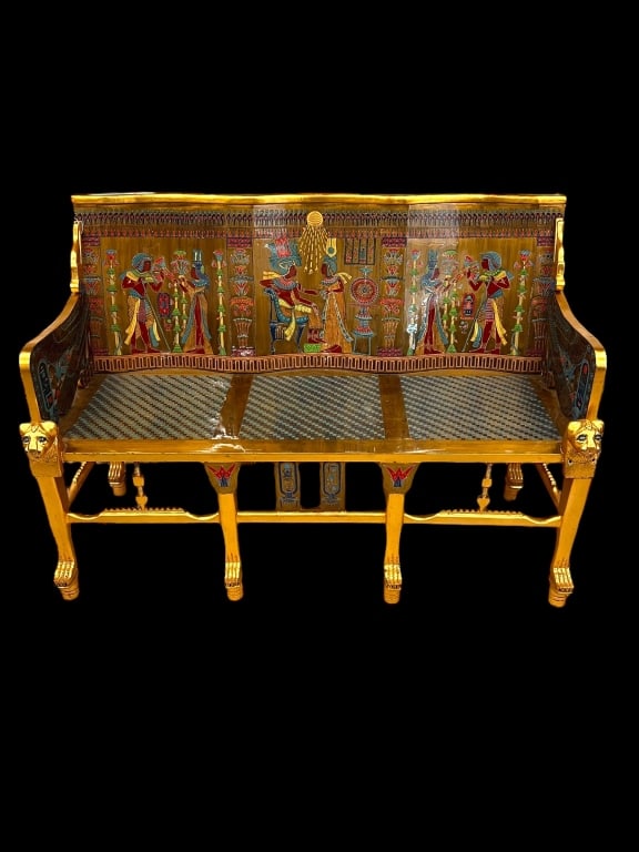 Hand Carved Gilded Italian Settee (1 of 5)