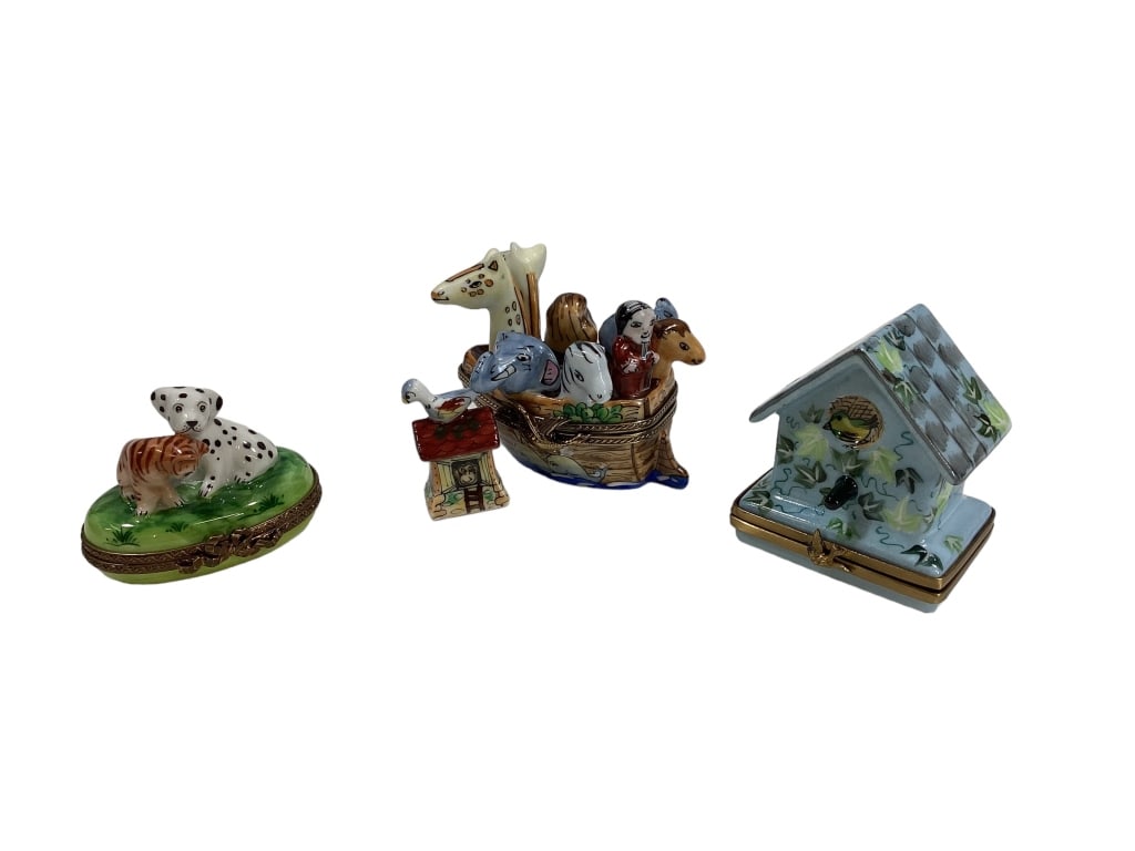 Three Rochard Limoges Trinket Boxes (1 of 6)