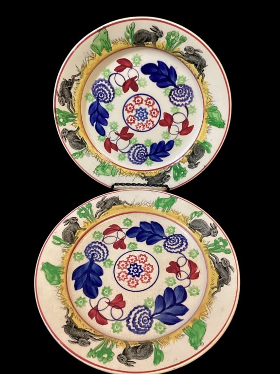 Stick Spatter Rabbitware Plates (1 of 5)