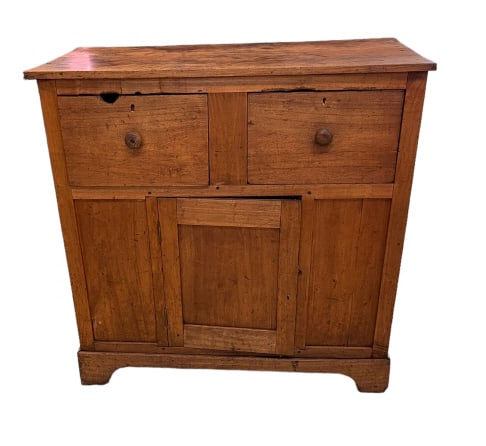 Primitive Walnut Cupboard (1 of 5)