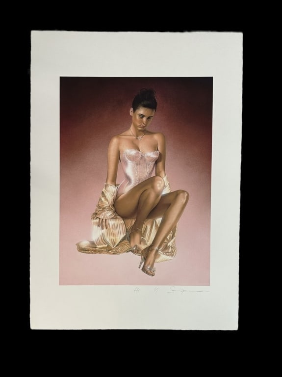 Seated Beauty in Pink Corset, Hajime Sorayama (1 of 5)