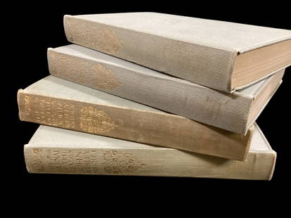 The Journal of Rev. John Wesley: In four volumes, cloth bound, gilt spine stamps, printed in Great Britain, Everymans Library editions, * faded covers