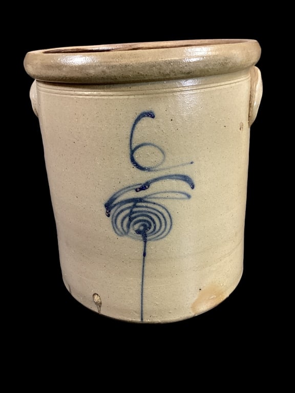 Six Gallon Salt Glaze Crock (1 of 5)