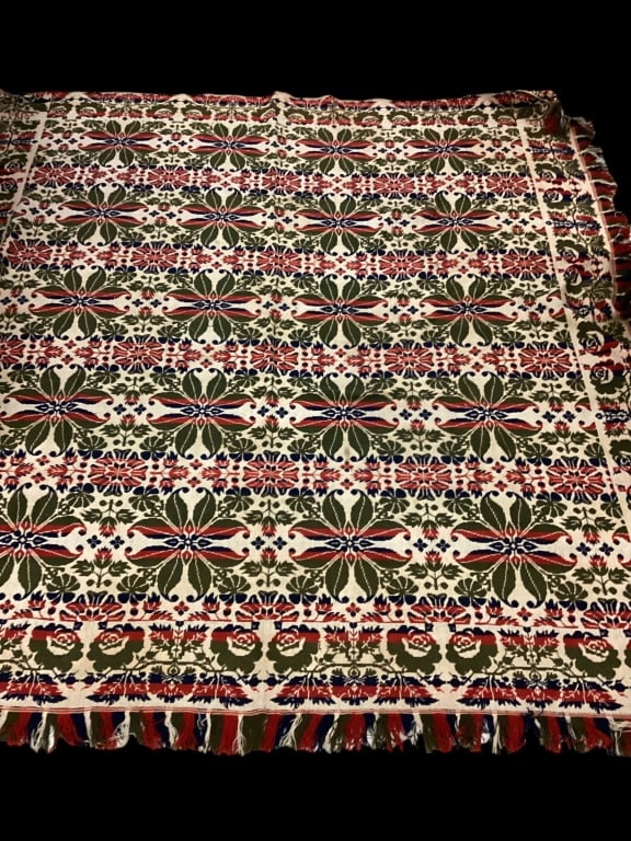 Antique American Woven Coverlet (1 of 7)