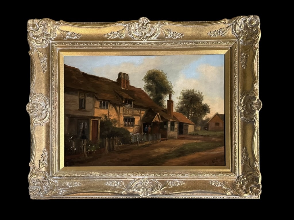 English Country Street Scene, Francis Vingoe (1 of 4)