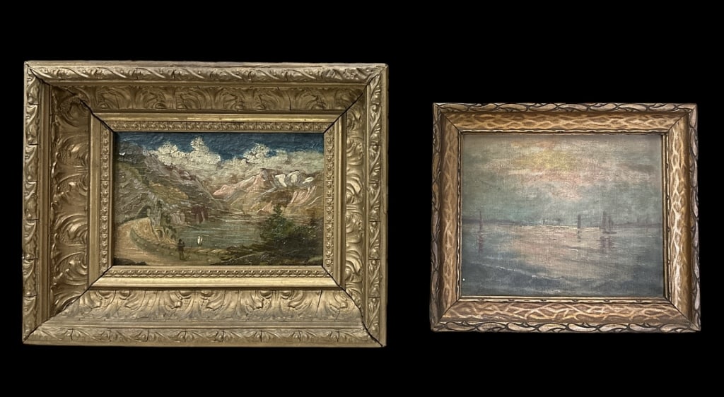 2 Diminutive Landscape Paintings (1 of 6)