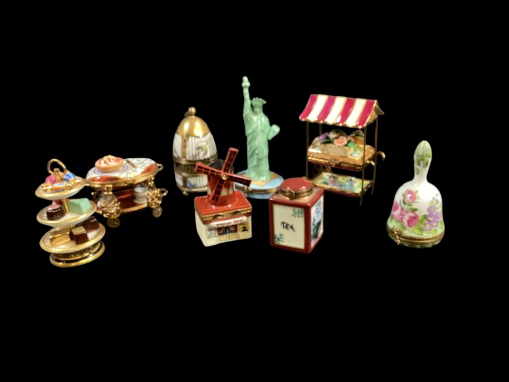 Eight Limoge Porcelain Trinket Boxes (1 of 7)