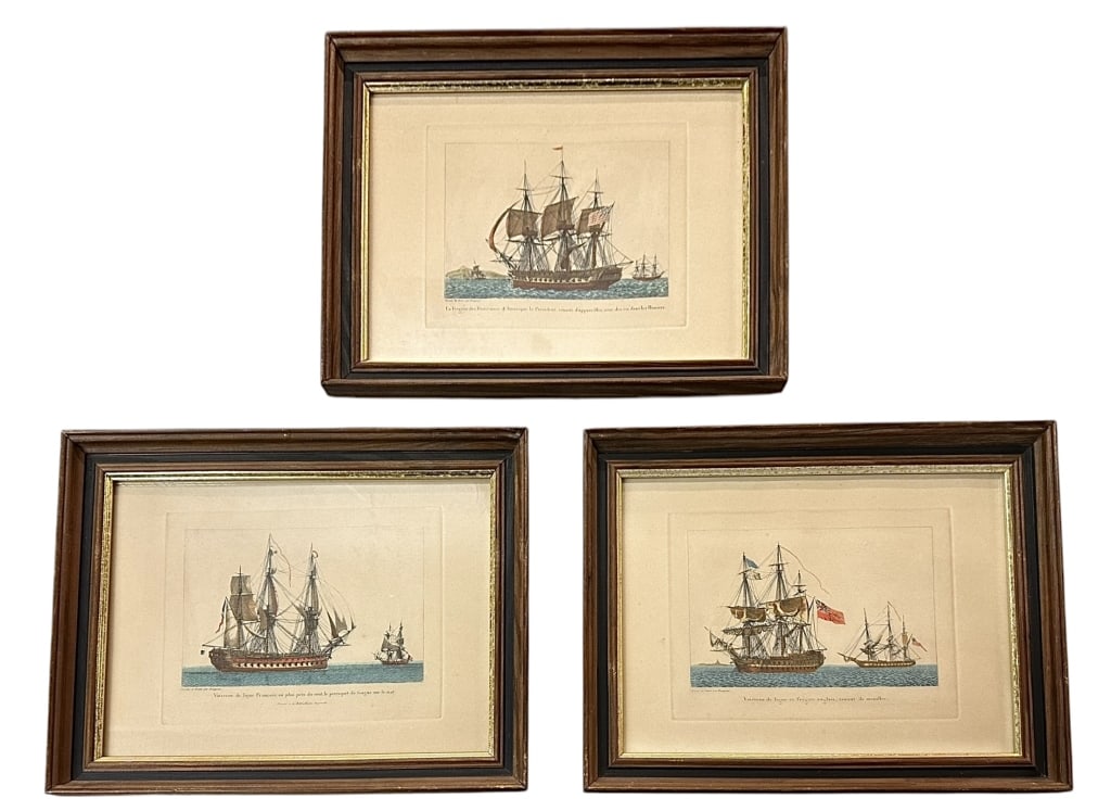 3 Framed Maritime Engravings (1 of 6)