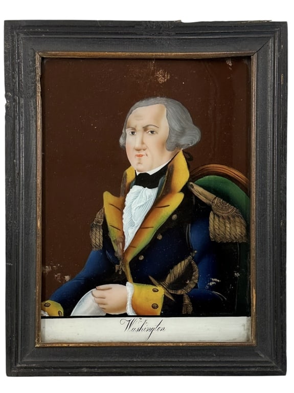 George Washington Reverse Painted Portrait (1 of 4)