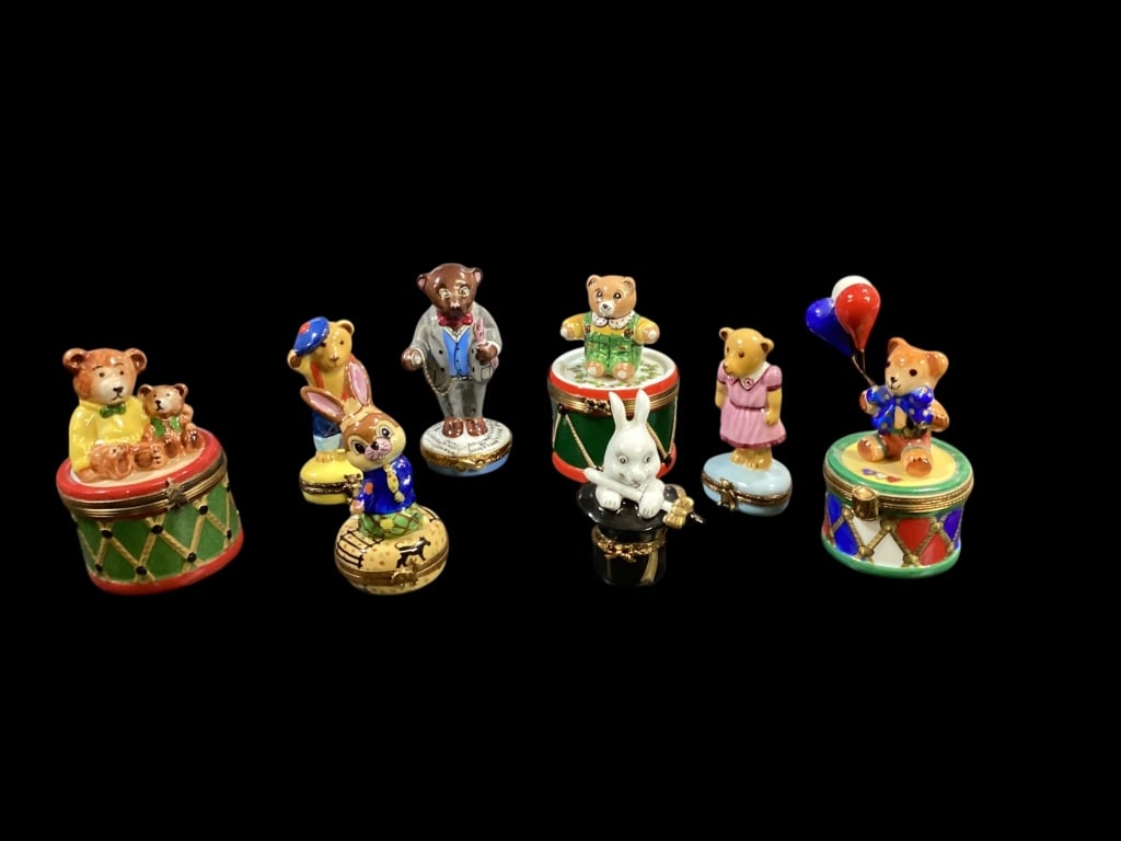 Eight Limoge Trinket Boxes (1 of 6)