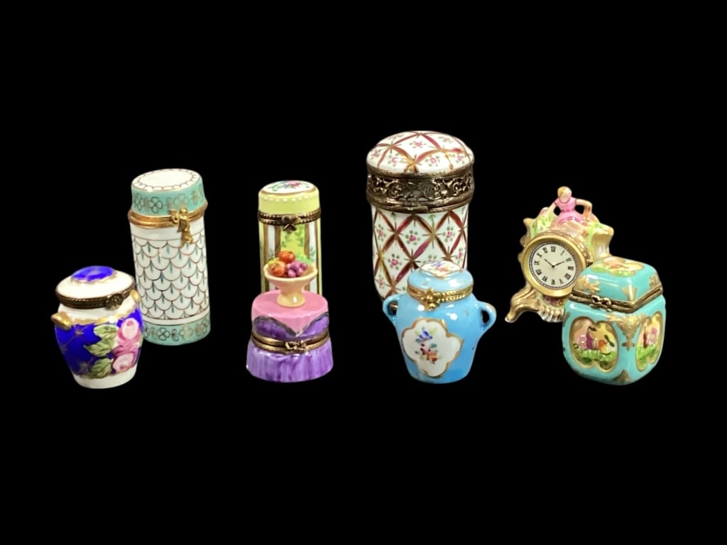 Eight Porcelain Trinket Boxes (1 of 8)