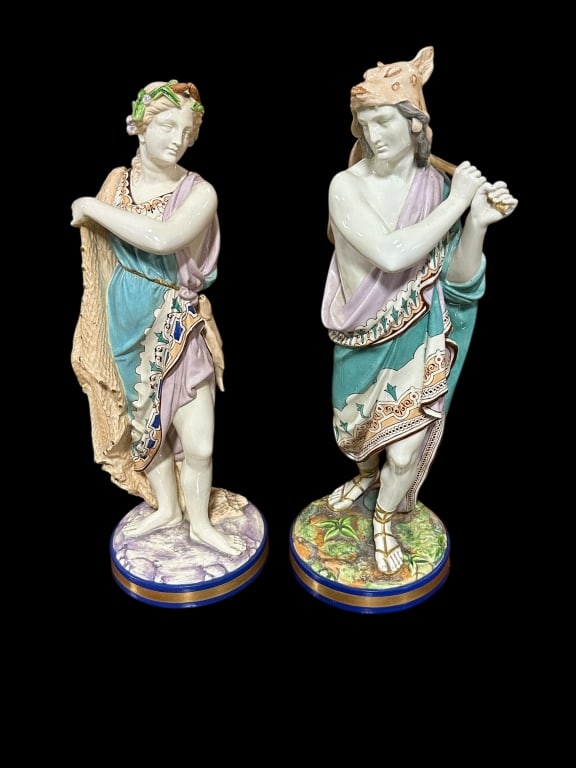 Pair Royal Worcester Porcelain Figures (1 of 8)