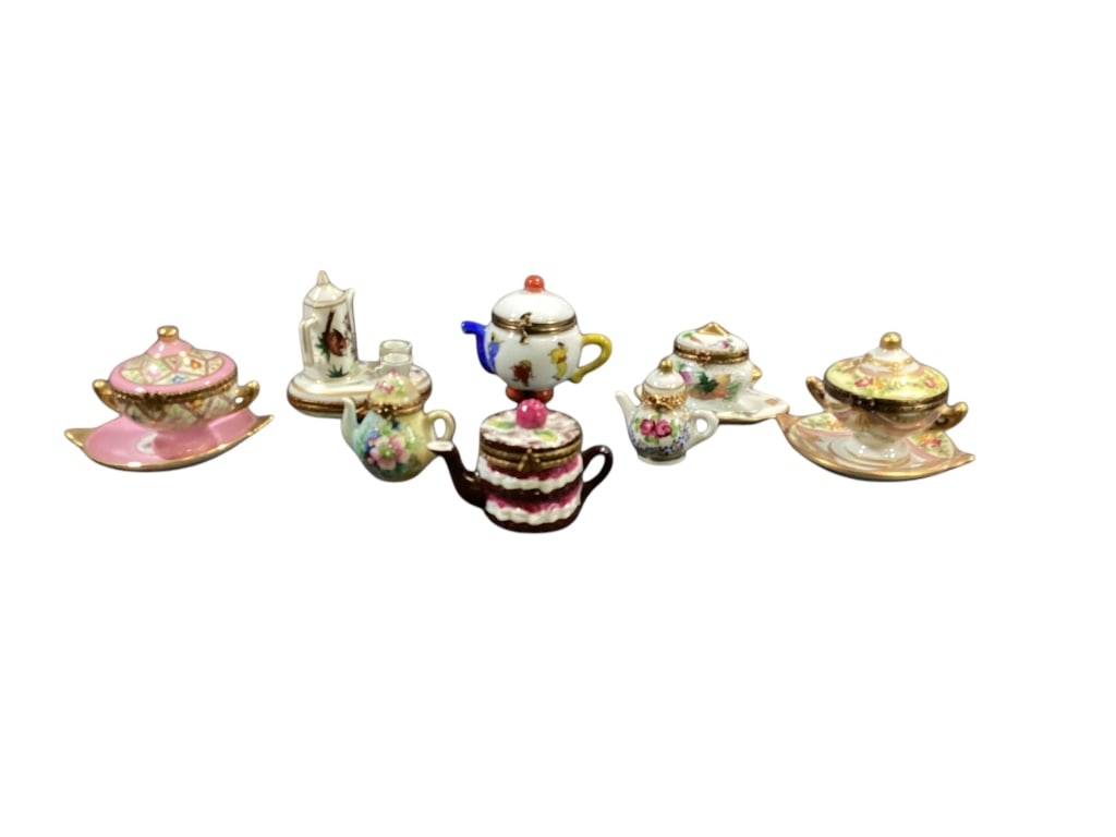 Eight Limoge Porcelain Trinket Boxes (1 of 5)