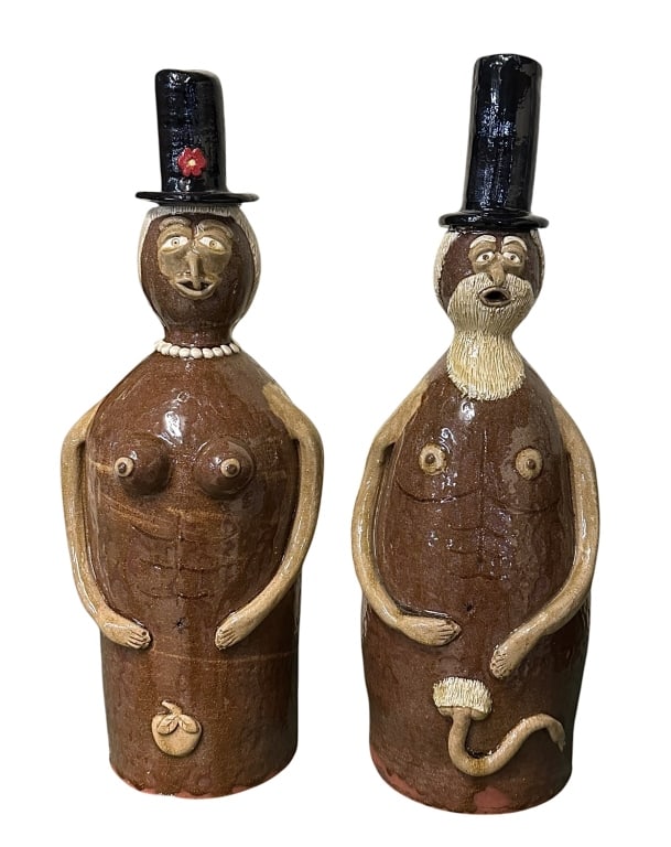 Pair Mike Ledford Pottery Figurals (1 of 6)