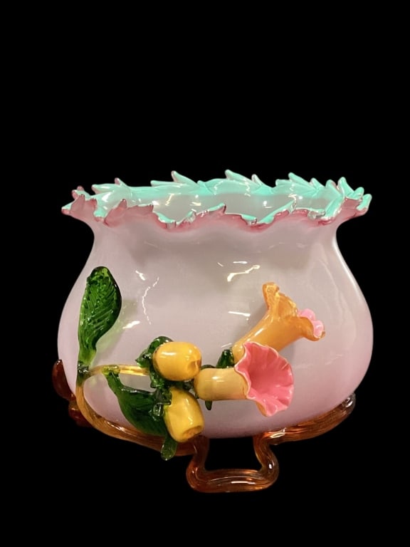 Stevens and Williams Victorian Glass Vase (1 of 6)