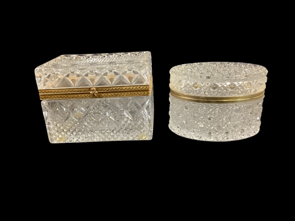 Two Cut Crystal Jewelry Boxes (1 of 6)