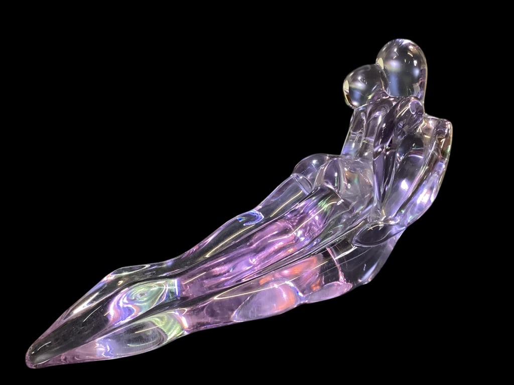 Andrea Tagliapietra Murano Glass Nude Sculpture: