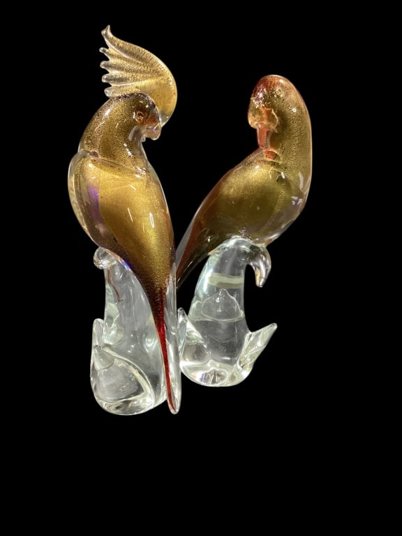 Two Murano Glass Parrots (1 of 6)