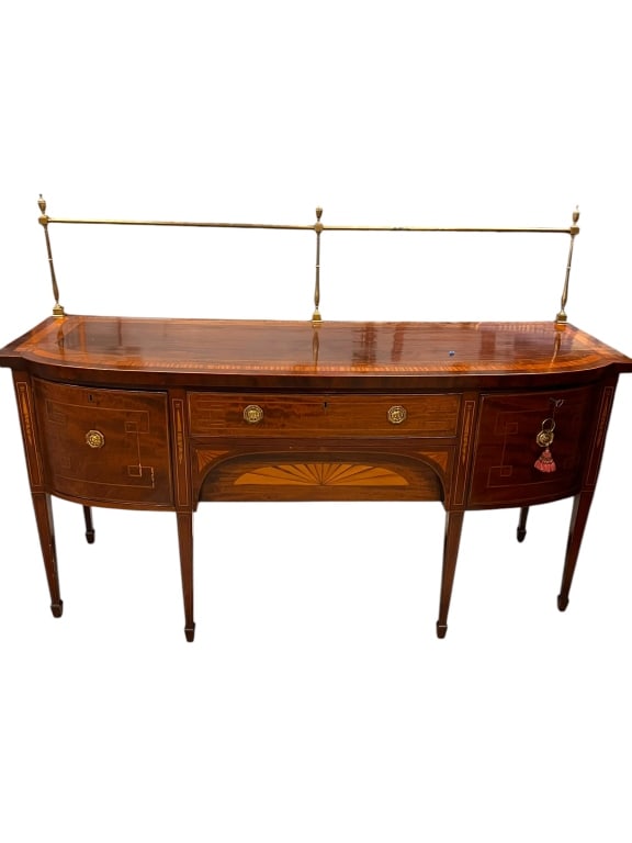 Inlaid Bow Front British Sideboard (1 of 5)