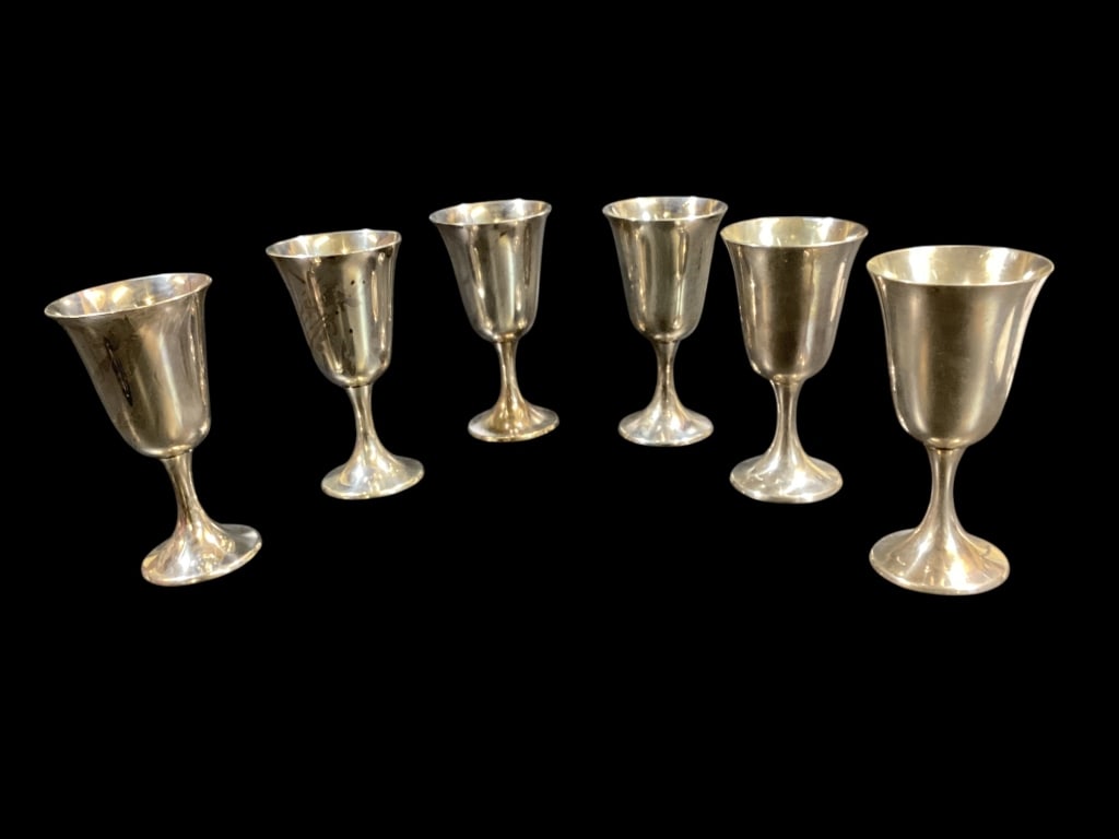 Set 6 Sterling Goblets (1 of 4)
