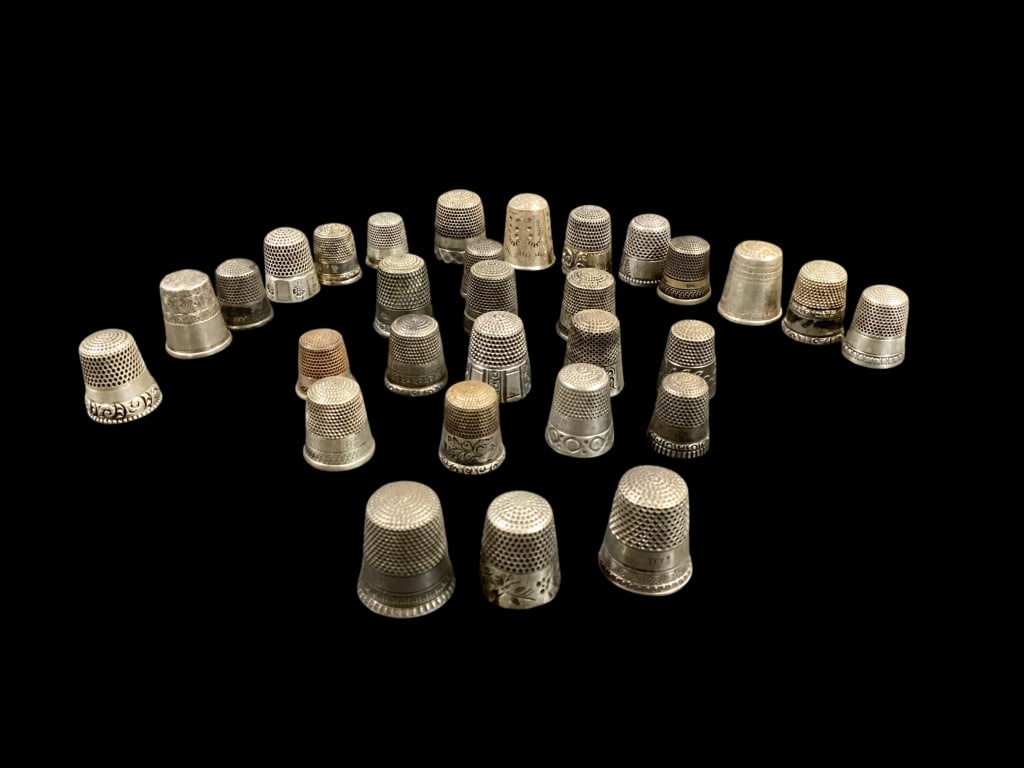 Thirty Mostly Sterling Thimbles (1 of 5)