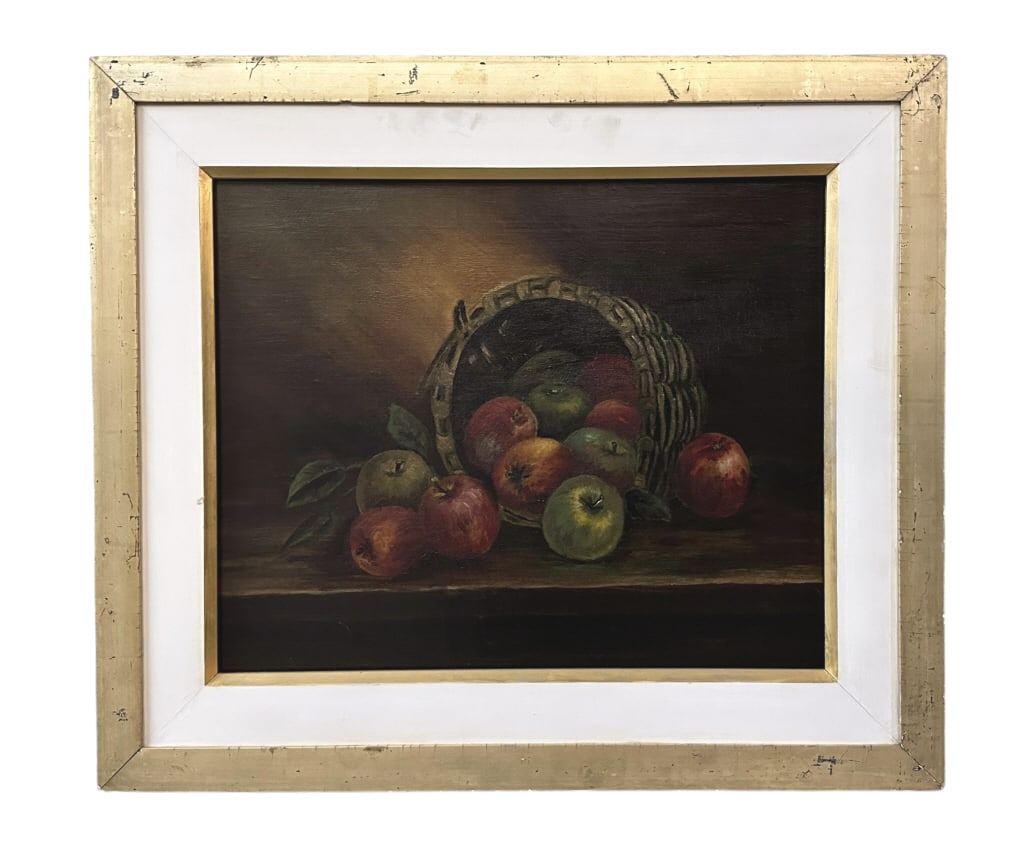 Still Life with Basket of Apples, Oil on Canvas (1 of 6)