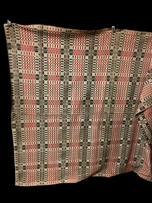 Early 4 Color Woven Coverlet (1 of 4)