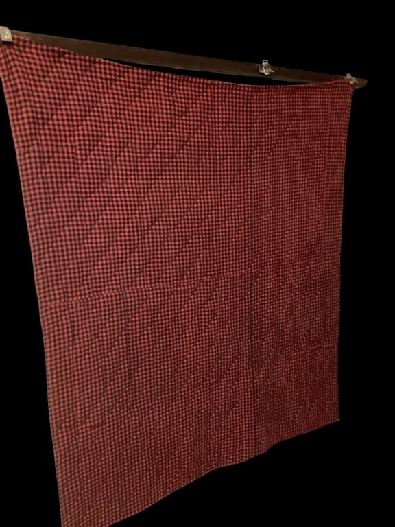 Ohio Red and Black Wool Quilt (1 of 5)