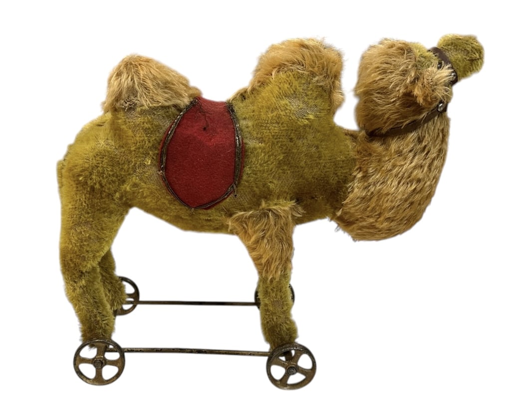 Antique Mohair Camel on Wheels (1 of 7)