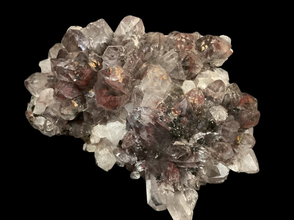 Three Found Fossils, Red Quartz Cluster (1 of 9)