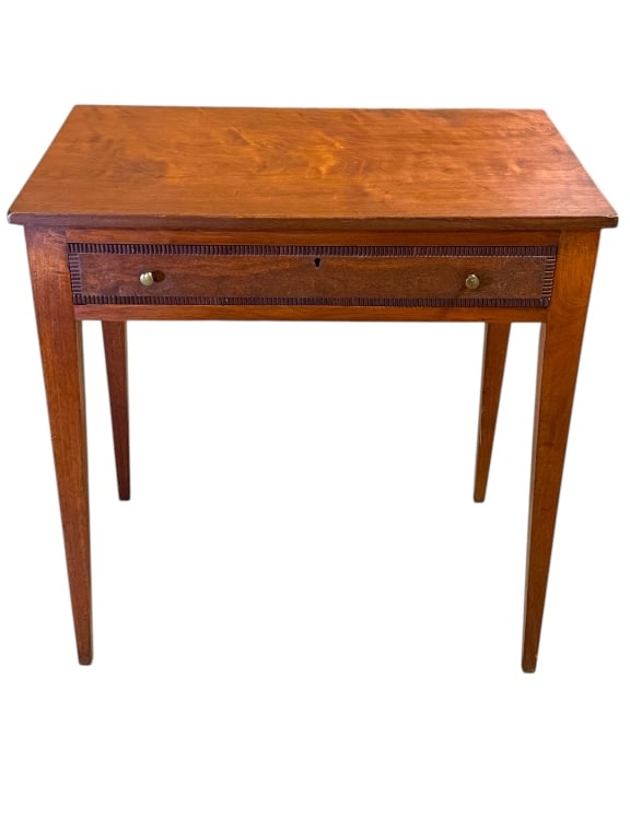 Folk Walnut 1 Drawer Dressing Table (1 of 5)