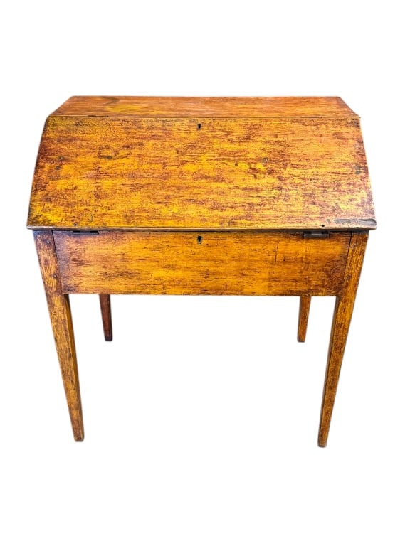 Yellow Pine School Master Desk (1 of 4)