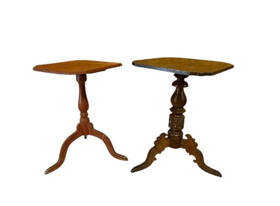 2 Antique Candle Stands (1 of 6)