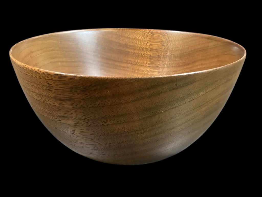 Hand Carved Black Walnut Bowl (1 of 4)