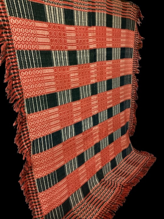 Three Color Overshot Coverlet (1 of 5)