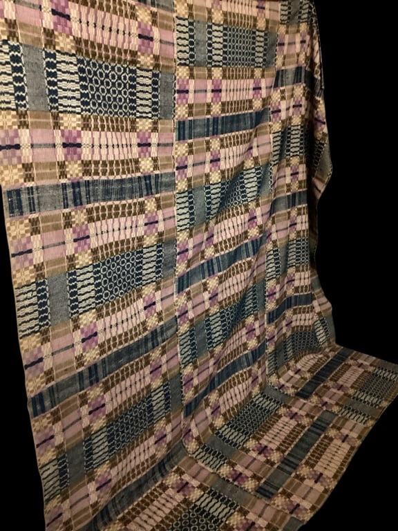 Woven Overshot Coverlet (1 of 7)