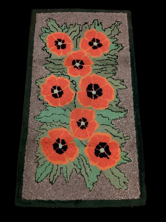 American Vintage Hooked Rug (1 of 5)