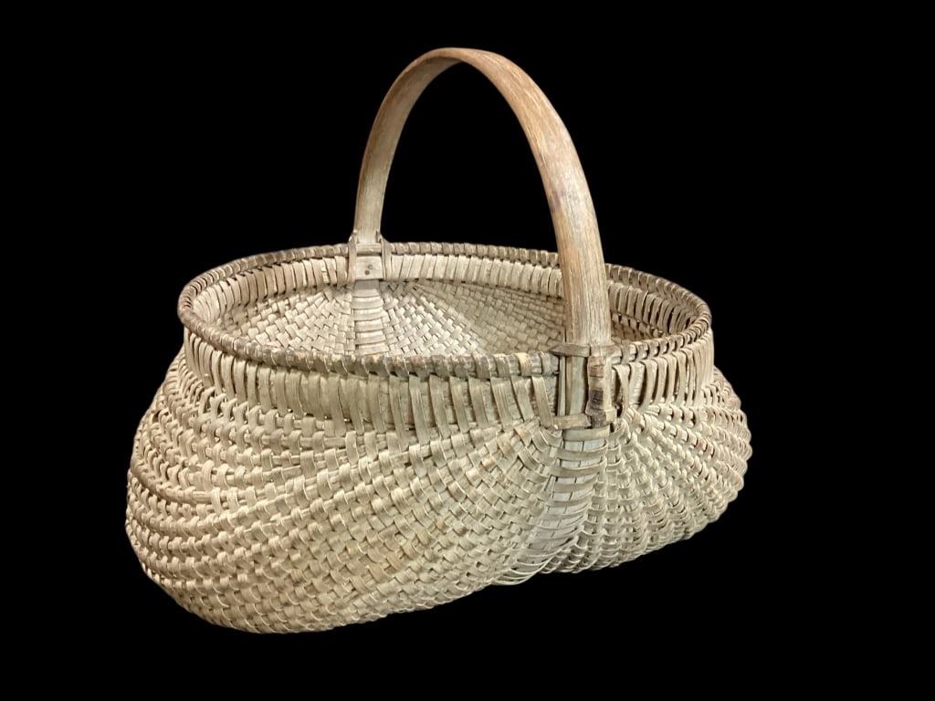 Large Woven Splint Gathering Basket (1 of 6)