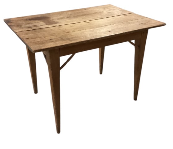 Georgian Heart Pine Folk  Art Table (1 of 3)