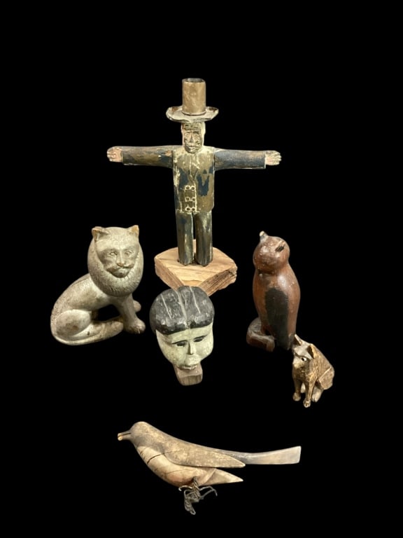 Folk Art wood Carved Oddities (1 of 8)