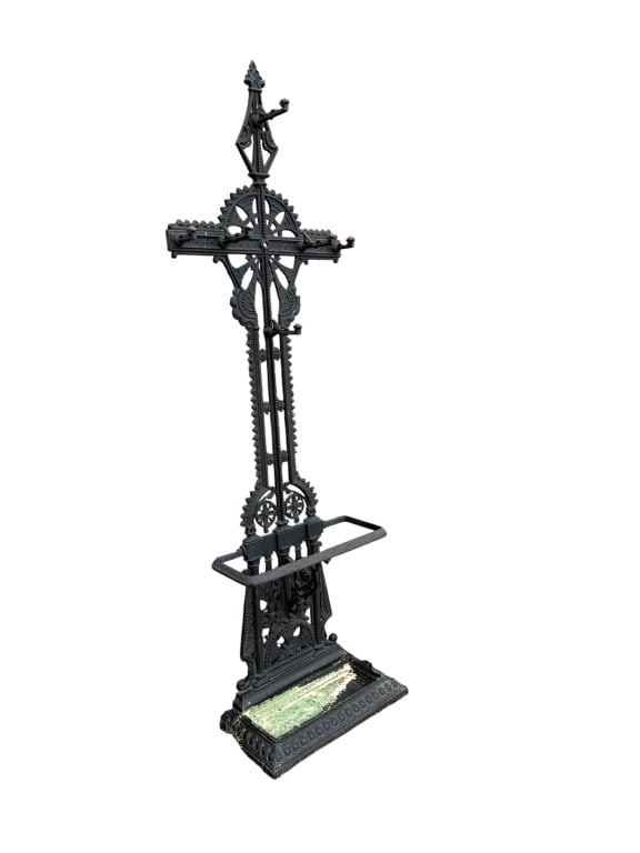 Antique Iron Hall Tree (1 of 4)