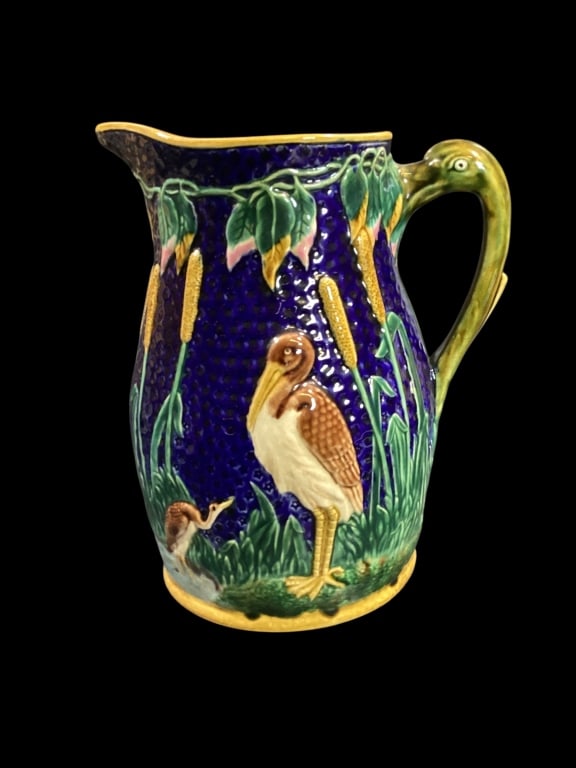 Large Majolica Pitcher (1 of 4)