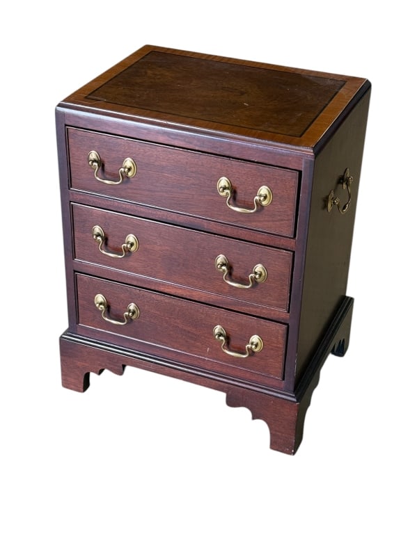 Diminutive Inlaid Mahogany Chest (1 of 3)