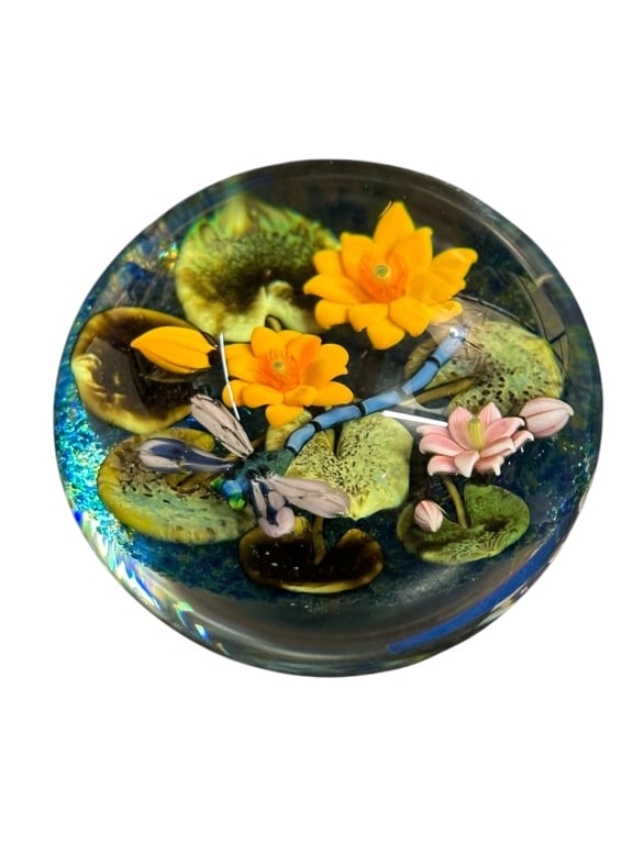 Colin and Cathy Richardson Art Glass Paperweight (1 of 5)