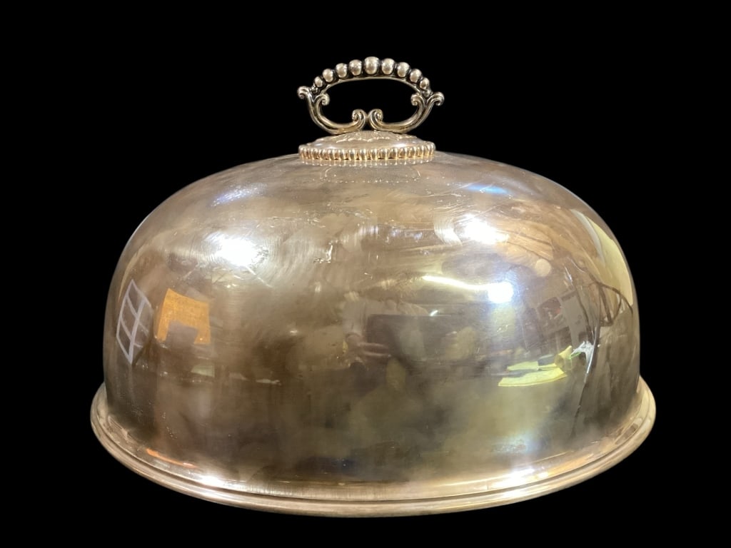 Edwardian Silver Plated Meat Dome (1 of 4)