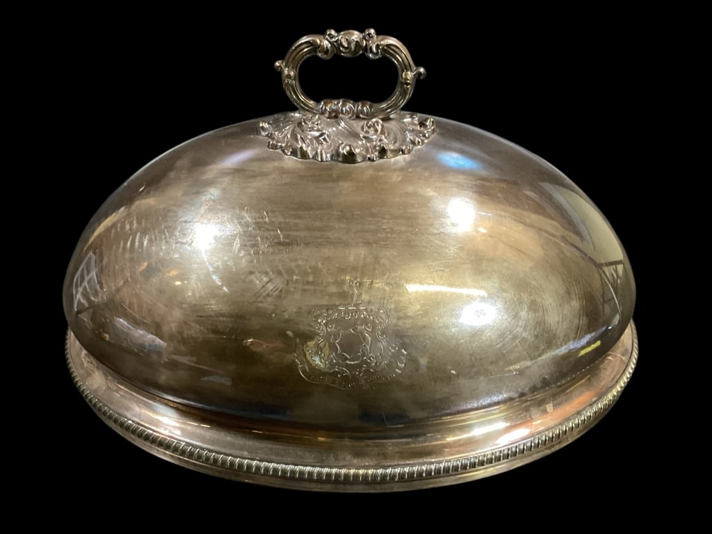 Formal Silver Plate Meat Dome (1 of 4)