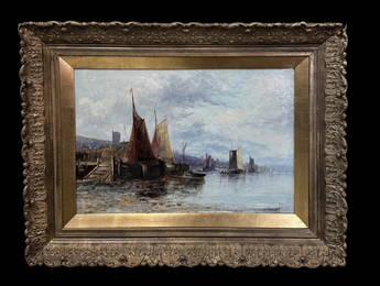 Harbor Scene, Manner of John Edward Bale