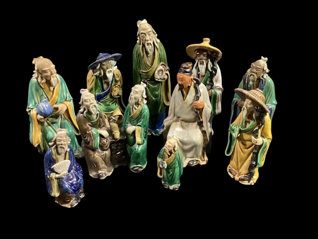 Collection of Chinese Mud Men Figures (1 of 5)