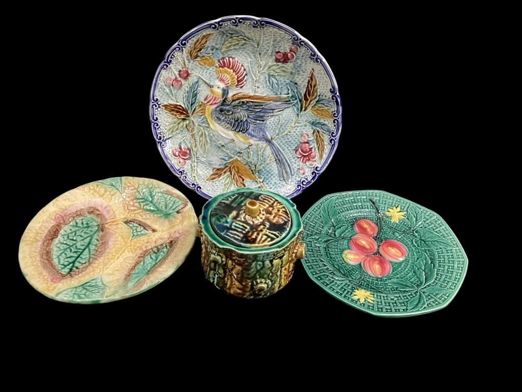 Four Majolica Articles (1 of 6)