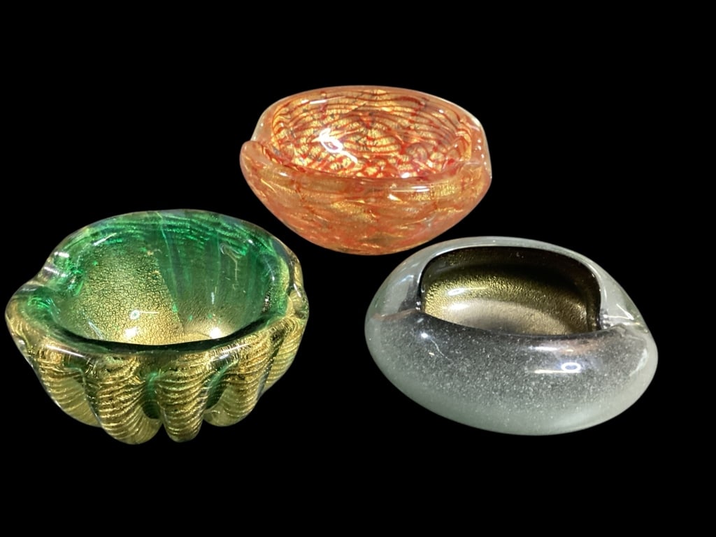 Three a Murano Art Glass Bowls (1 of 8)